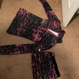 Nike dry-fit shirt with matching boy shirts , Size l (top) and m( bottoms).